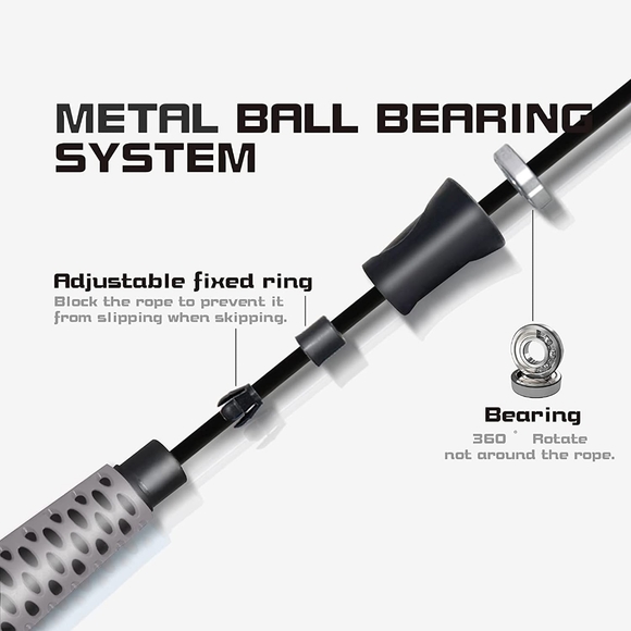 Powerfeng Jump Rope Speed Jump - For Women for Fitness and Crossfit Training, Ad - Picture 2 of 8